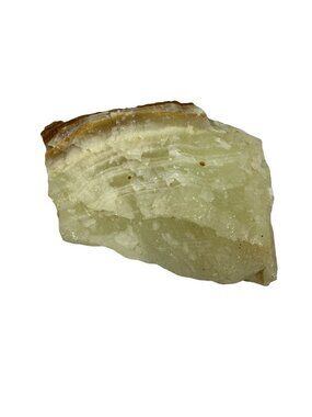 Polished Onyx Slab With Natural Bands & Creamy Layers For Collector Or Display